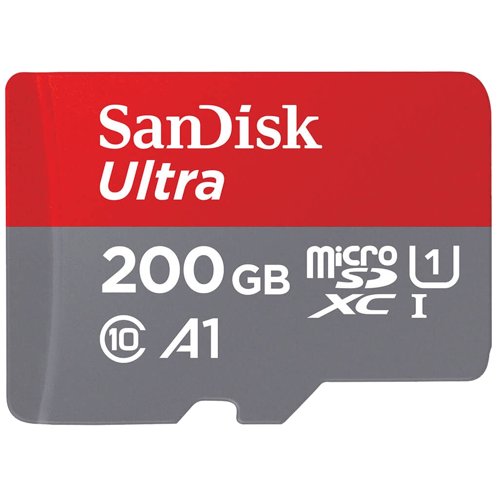 SanDisk Ultra Micro SD-kort 200 GB med SD-adapter - Minnekort til kamera -  Elkjøp