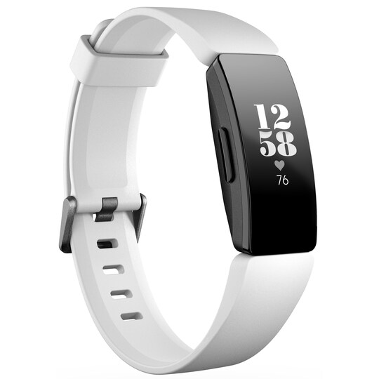 Fitbit Inspire HR aktivitetsarmbånd (hvit) - Elkjøp
