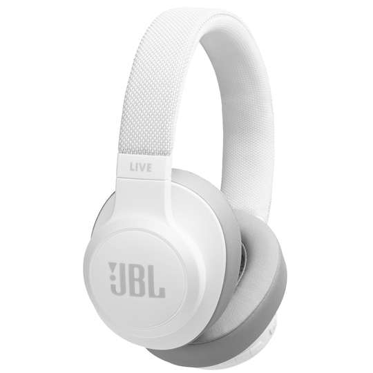 JBL LIVE 500BT trådløse around-ear hodetelefoner (hvit) - Elkjøp