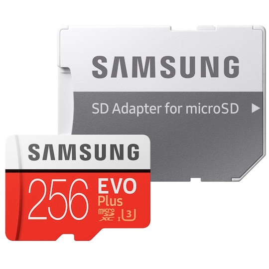 Samsung Evo Plus Micro SDXC UHS-3 minnekort 256 GB - Elkjøp