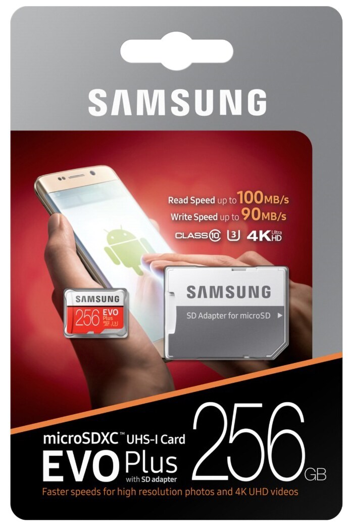 Samsung Evo Plus Micro SDXC UHS-3 minnekort 256 GB - Minnekort og USB-minne  - Elkjøp