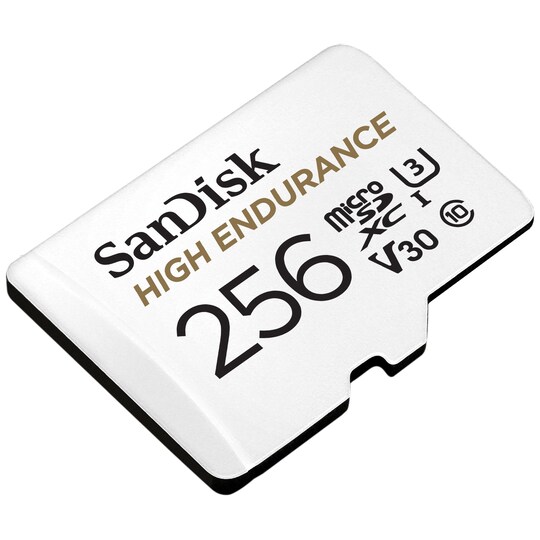 SanDisk MicroSDXC Endurance 256 GB minnekort med SD-adapter - Elkjøp