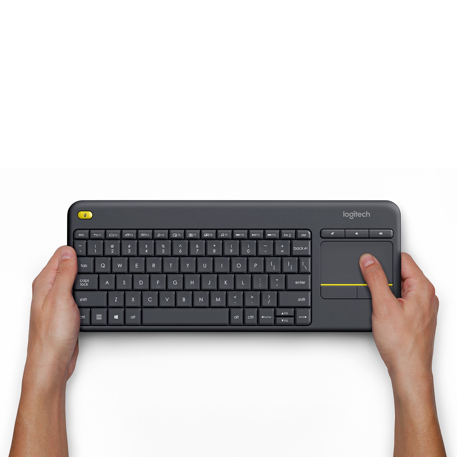 Logitech K400 Plus trådløst HTPC-tastatur for TV-er (sort) - Tastatur -  Elkjøp