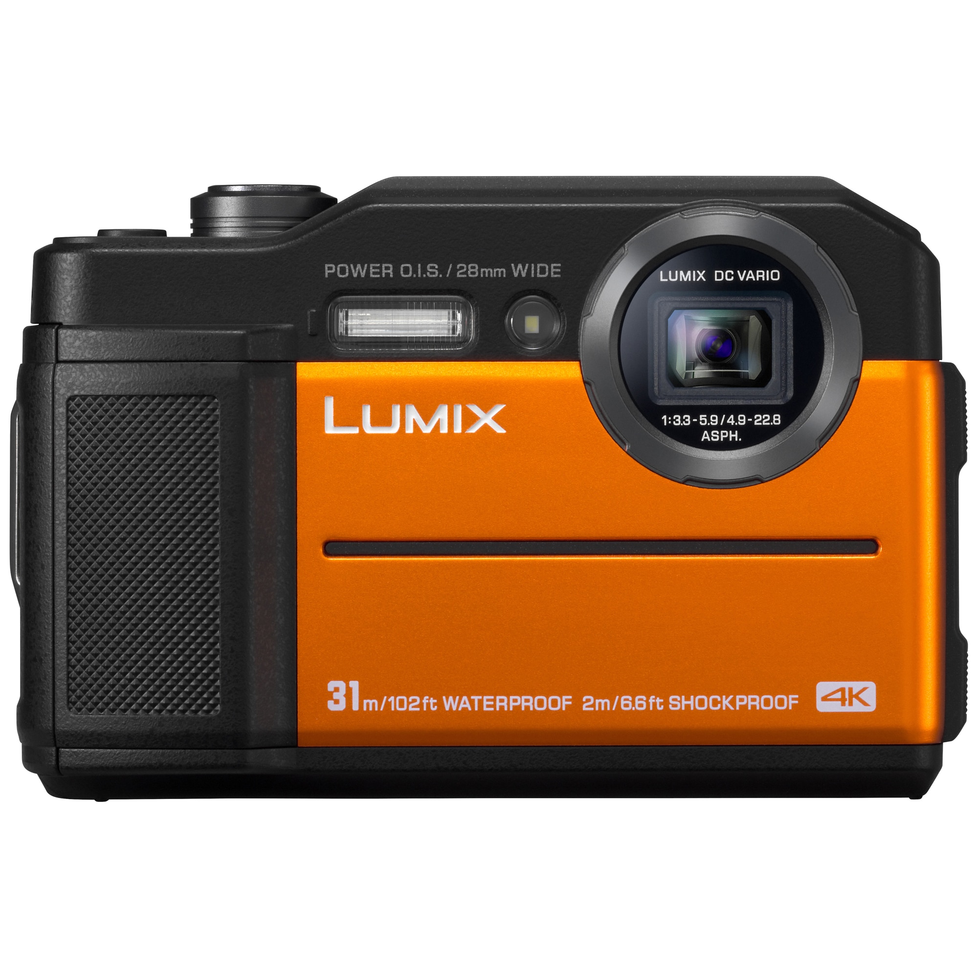 Panasonic Lumix DC-FT7 vanntett kamera (oransje) - Elkjøp