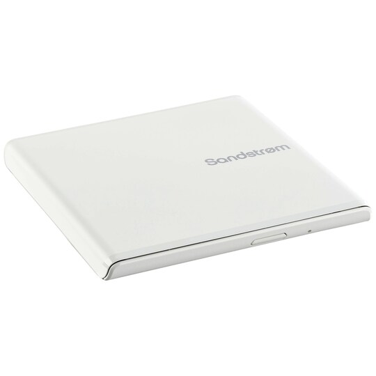 Sandstrøm USB Slim DVD/CD eksternt optisk drev (hvit) - Elkjøp