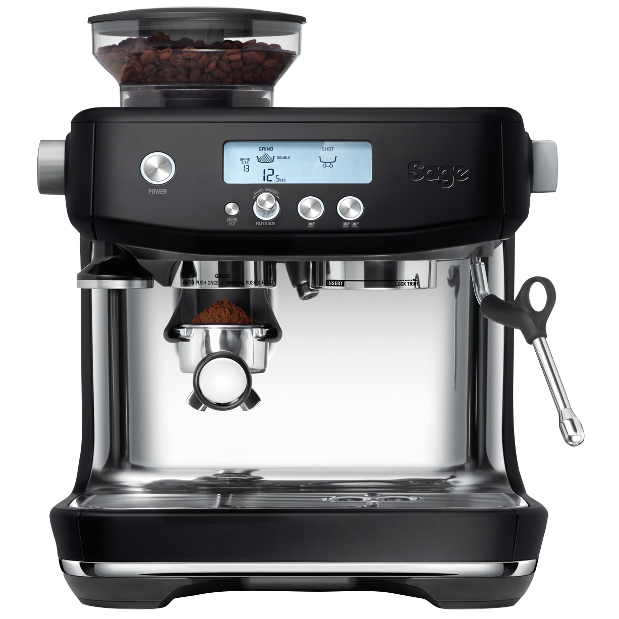 Sage Barista Pro kaffemaskin SES 878 BTR (sort) - Elkjøp