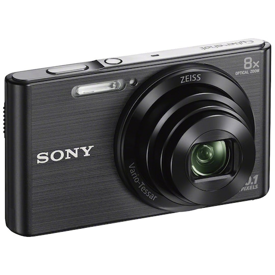 Sony CyberShot DSC-W830 kompaktkamera (sort) - Elkjøp