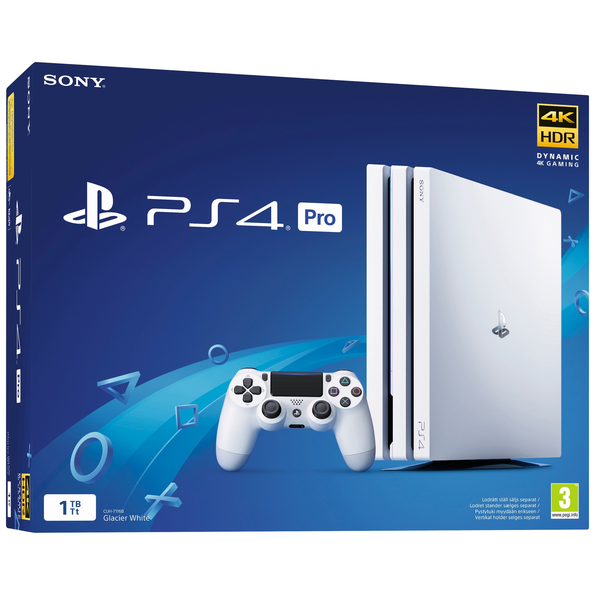PlayStation 4 Pro 1 TB (hvit) - Elkjøp