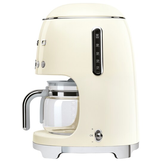 Smeg 50 s Style kaffemaskin DCF02CREU (krem) - Elkjøp