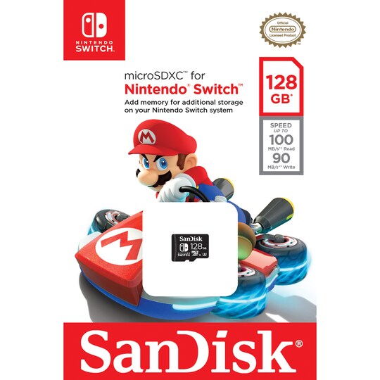 SanDisk Micro SD-kort for Nintendo Switch 128 GB - Elkjøp