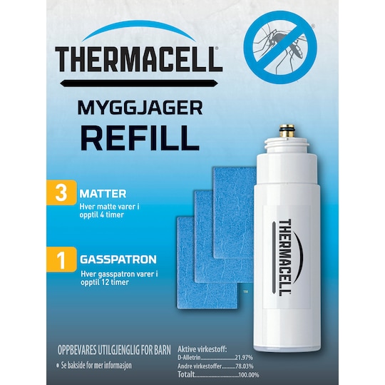ThermaCell refillpakke for myggavstøter R1 - Elkjøp