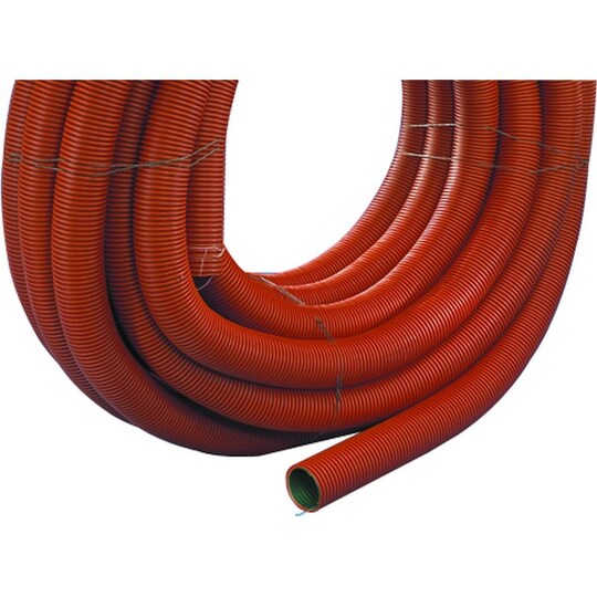 Kabelrør DVR 110mm rød med trekketråd 50m - Elkjøp