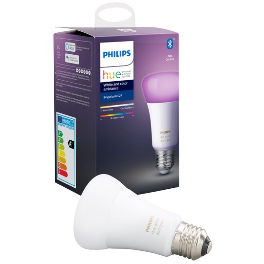 Philips Hue White and Color Ambiance LED-lys A60 E27 - Elkjøp