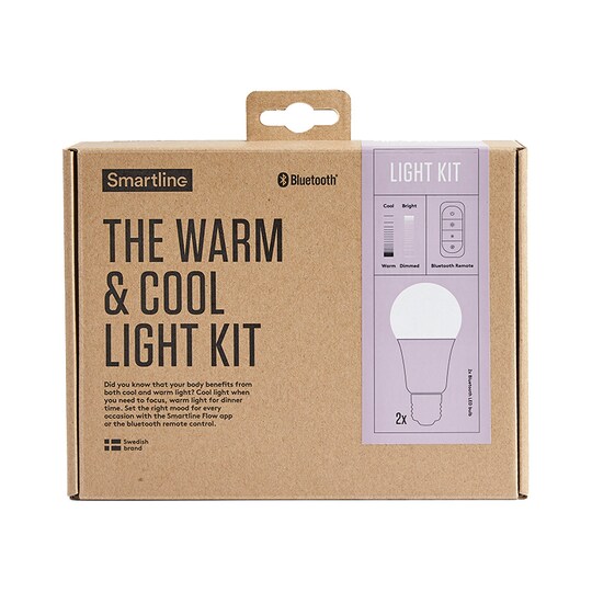 Smartline The Warm & Cool lyspærer (E27) og fjernkontroll - Elkjøp