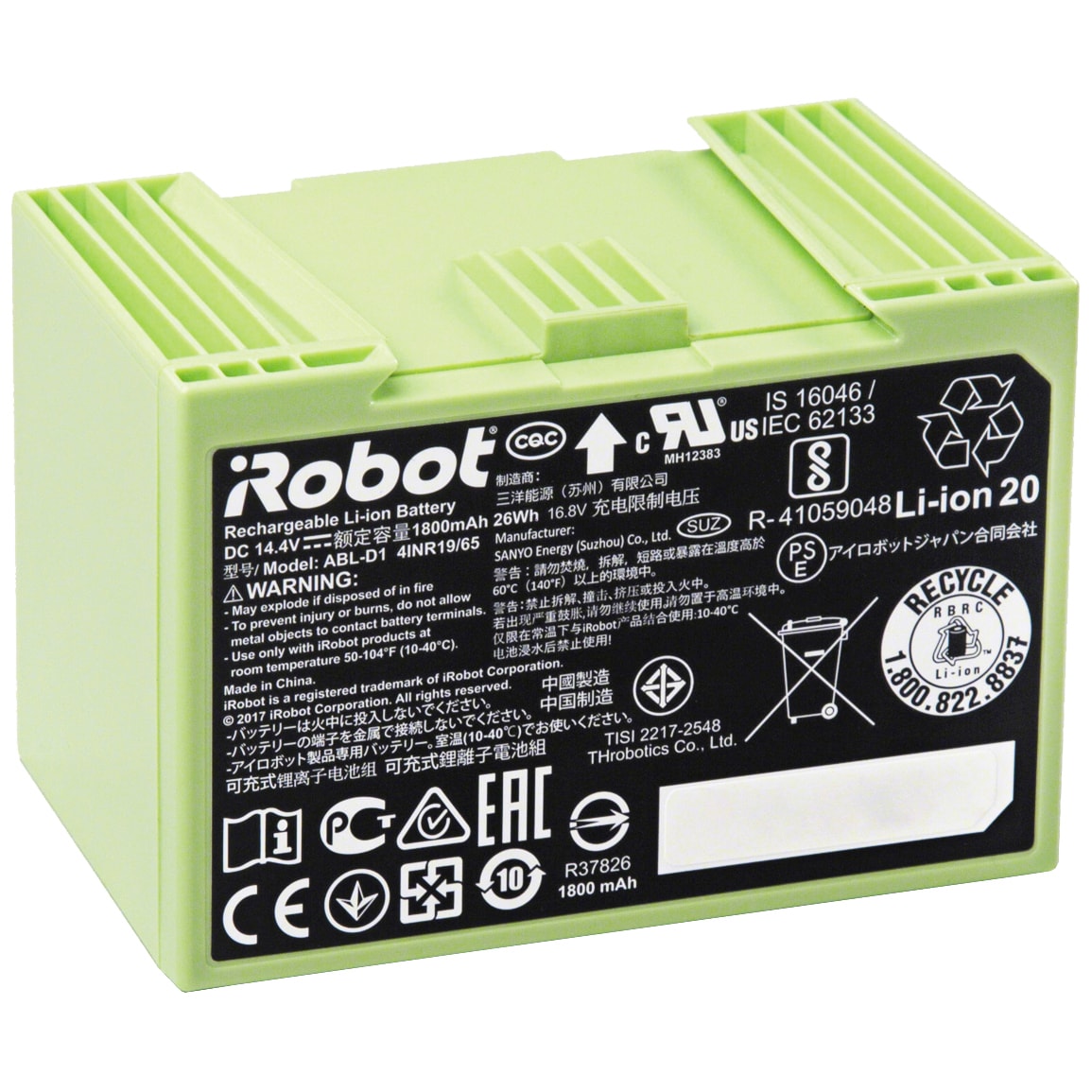 Roomba ekstra batteri til e5- og i7-serien 43372227 - Elkjøp