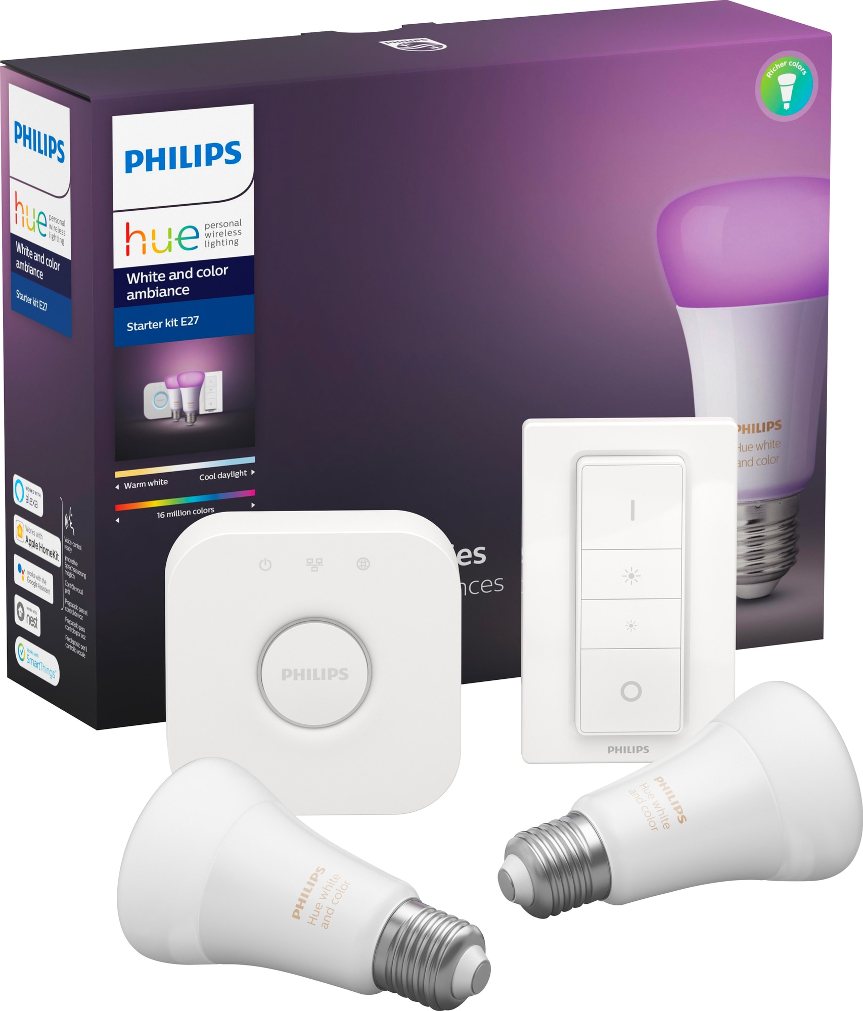 Philips Hue White and Color Ambiance startpakke 8718699701352 - Elkjøp