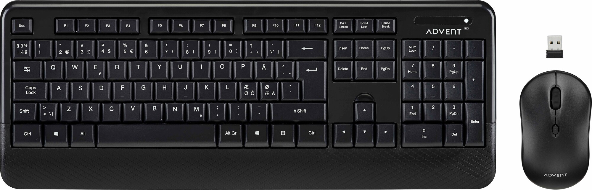 Advent trådløst tastatur og datamus - Gamingtastatur - Elkjøp