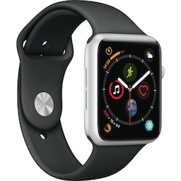 Puro Icon sportsreim i silikon til Apple Watch 42-45 mm (sort)