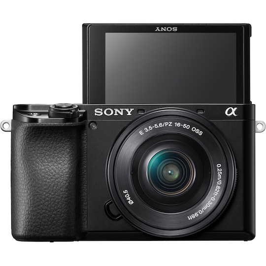 Sony Alpha A6100 systemkamera + 16-50 mm f/3.5-5.6 Power Zoom-objektiv -  Elkjøp