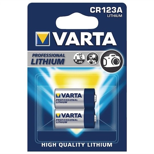 Varta Professional CR123A batteri (1-pakning) - Elkjøp