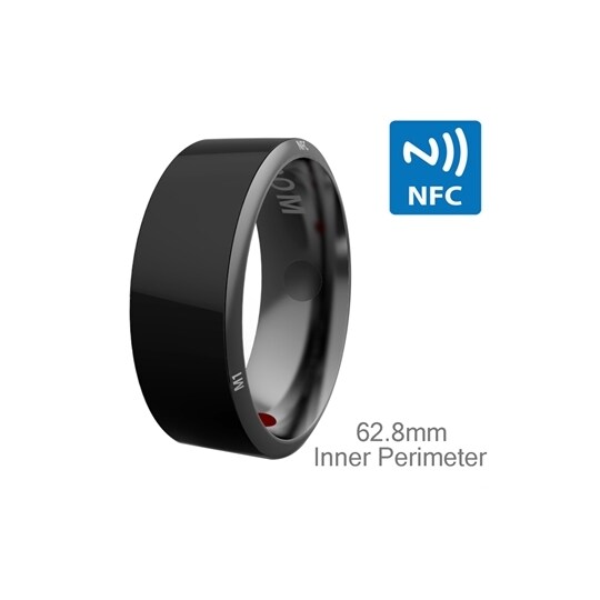 Jakcom R3 NFC smart ring - Helsesjekk- Telefonsamtal - Delning -  Herrestørrelse 62,8 - Elkjøp