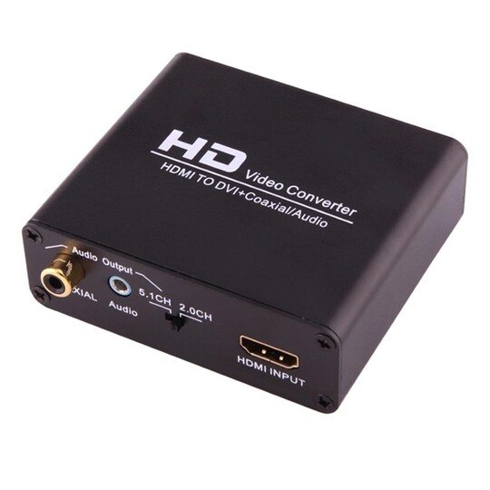 HDMI till DVI omvandlare / adapter + 3.5mm ljud - Elkjøp