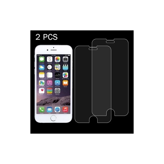 Skjermbeskyttelse av herdet glass iPhone 8 / 7 - 2PACK - Elkjøp