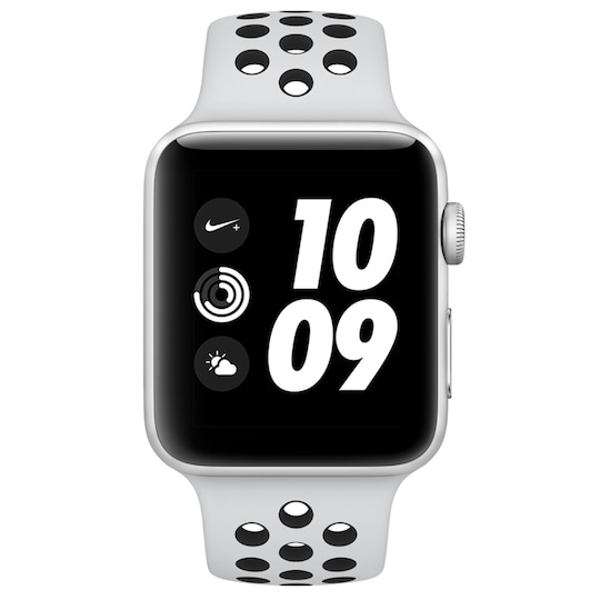 Apple Watch Series 3 Nike+ 42 mm (platina/sort reim) - Elkjøp