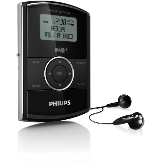 Philips digital lommeradio FM/DAB/DAB+ DA1200 - Elkjøp