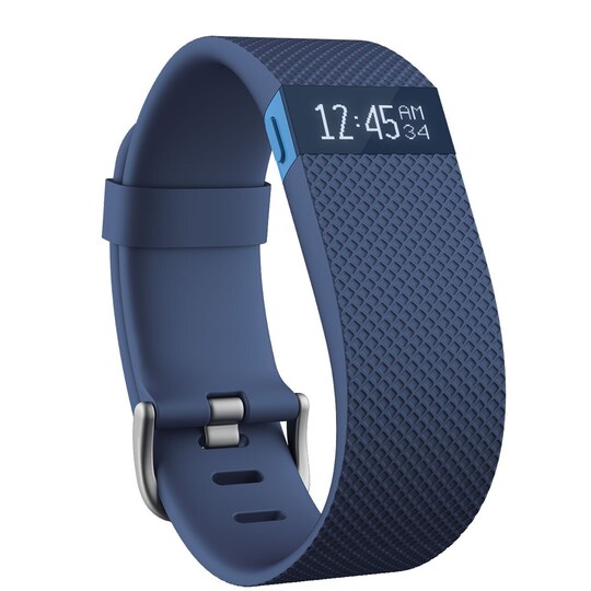 Fitbit Charge HR aktivitetsmåler - large (blå) - Elkjøp