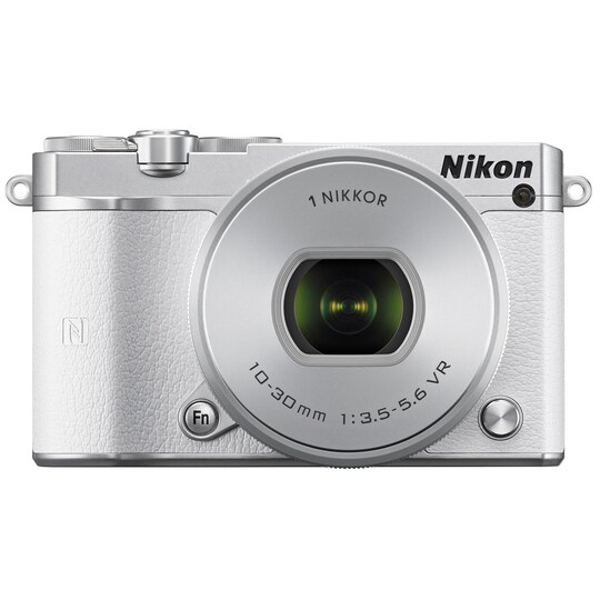 Nikon 1 J5 hybridkamera + 10-30 mm objektiv (hvit) - Elkjøp