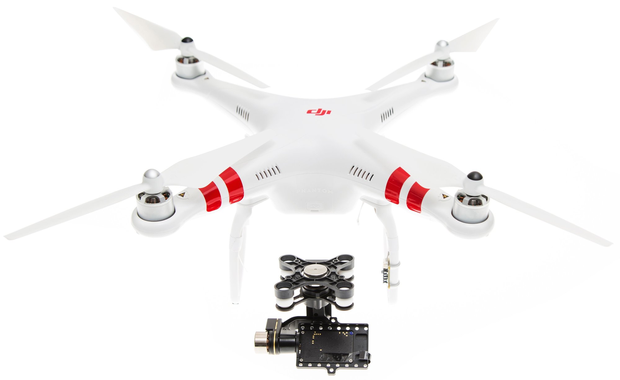 DJI Phantom 2 V.2 drone + RTF + H4-3D gimbal (hvit)) - Droner og tilbehør -  Elkjøp