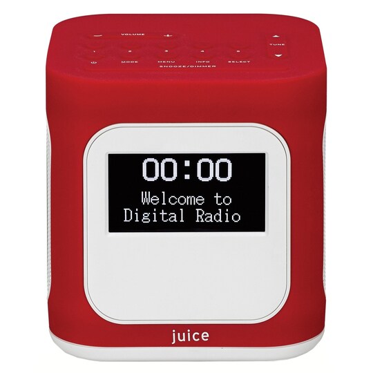 Juice Time bærbar radio SJUTRE14E (rød) - Elkjøp
