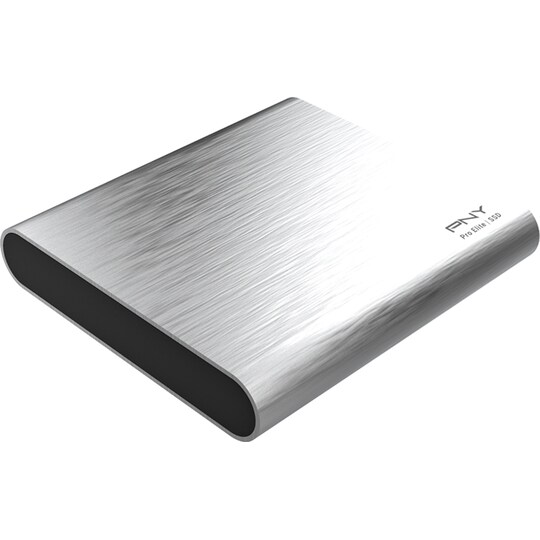 PNY Pro Elite USB-C 3.1 bærbar SSD 500 GB (sølv) - Elkjøp