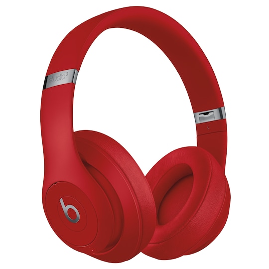 Beats Studio3 trådløse around-ear hodetelefoner (rød) - Elkjøp