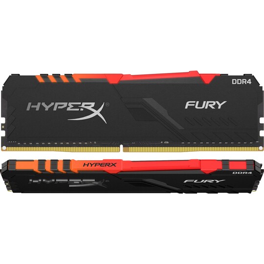 Kingston HyperX Fury Black RGB DDR4 RAM minnebrikke 16 GB - Elkjøp