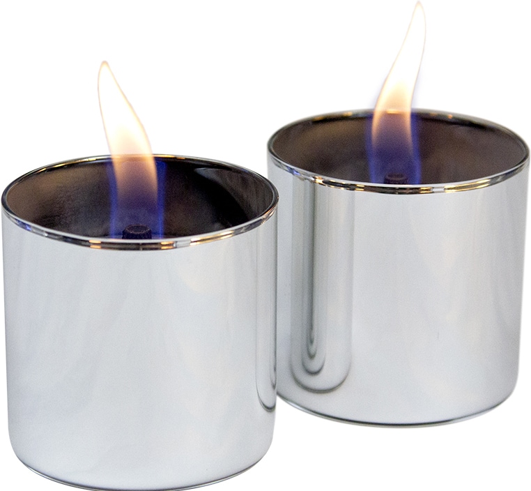TenderFlame Lilly dekorativt lys 2-pakk (sølv) - Elkjøp