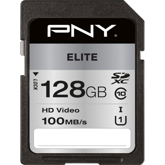 PNY Elite SDXC-minnekort 128 GB - Elkjøp
