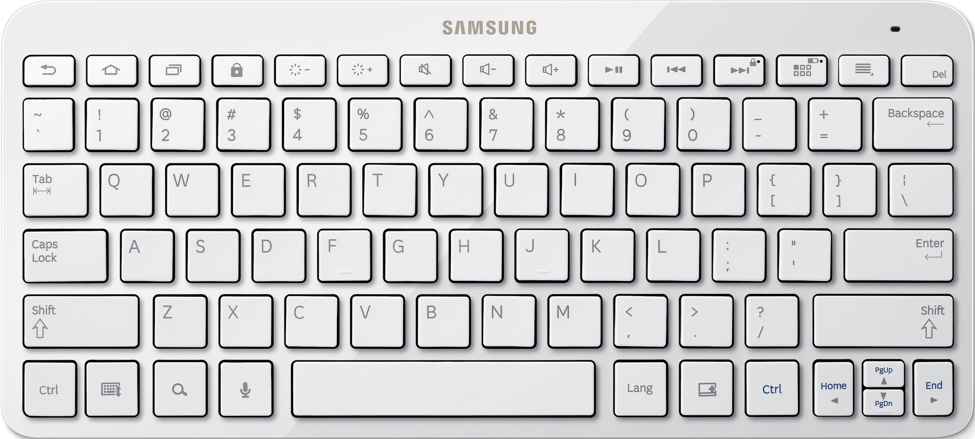 Samsung bluetooth-tastatur (hvit) - Tilbehør iPad og nettbrett - Elkjøp
