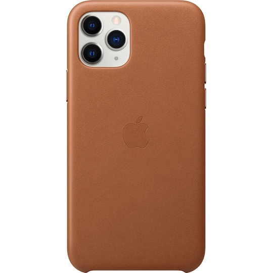 iPhone 11 Pro skinndeksel (salbrun) - Elkjøp