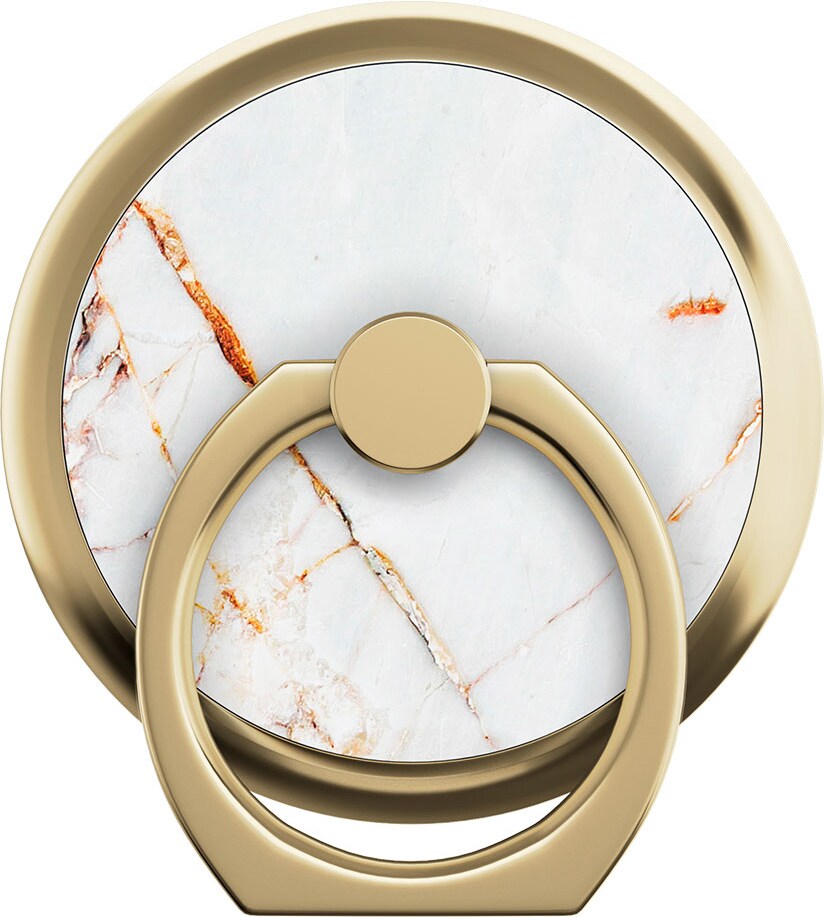 iDeal universelt magnetisk ringfeste (carrara gold) - Mobilholder ...