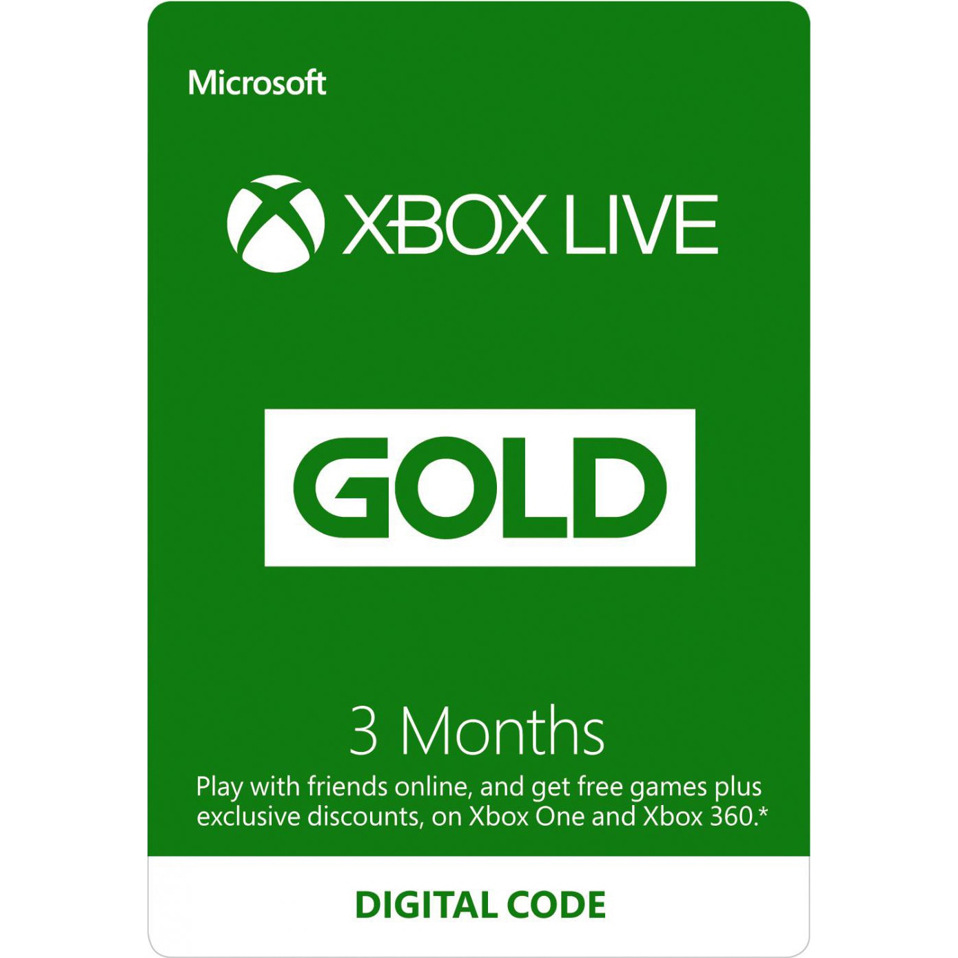 Xbox LIVE Prepaid 3 Month Gold Membership (download) - Elkjøp