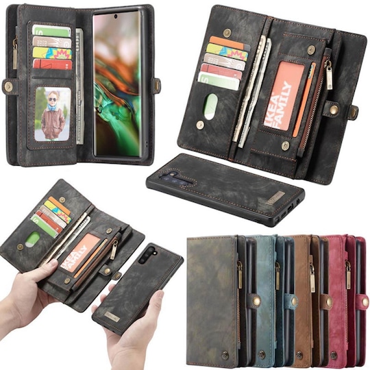 Multi lommebok 11-kort Samsung Galaxy Note 10 (SM-N970F) - Sort / gr� -  Elkjøp