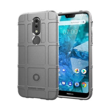 Rugged Shield deksel Nokia 7.1 Plus (TA-1136)  - brun