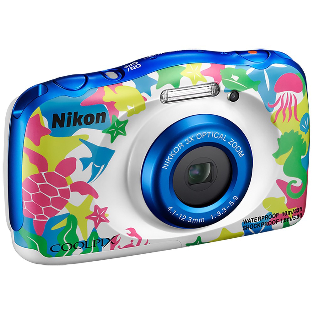Nikon CoolPix W100 kompaktkamera (marineblå) - Kompaktkamera - Elkjøp