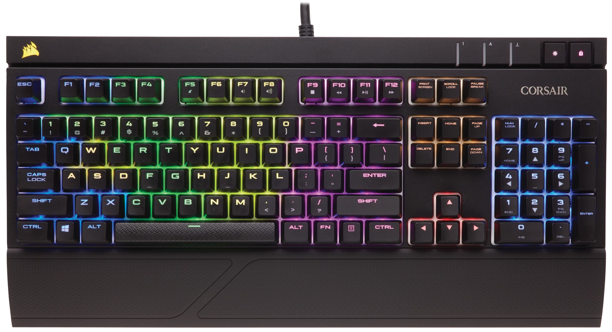 Corsair Strafe RGB Silent gamingtastatur (sort) - Elkjøp