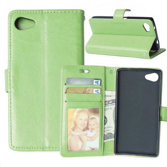Lommebokdeksel 3-kort Sony Xperia Z5 Compact (E5823) - Grønn - Elkjøp