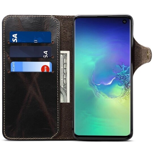 Lommebokdeksel 3-kort ekte lær Samsung Galaxy S10E (SM-G970F) - Svar -  Elkjøp