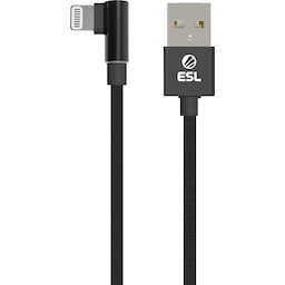 ESL USB til Lightning gamingkabel, 2 m (sort)