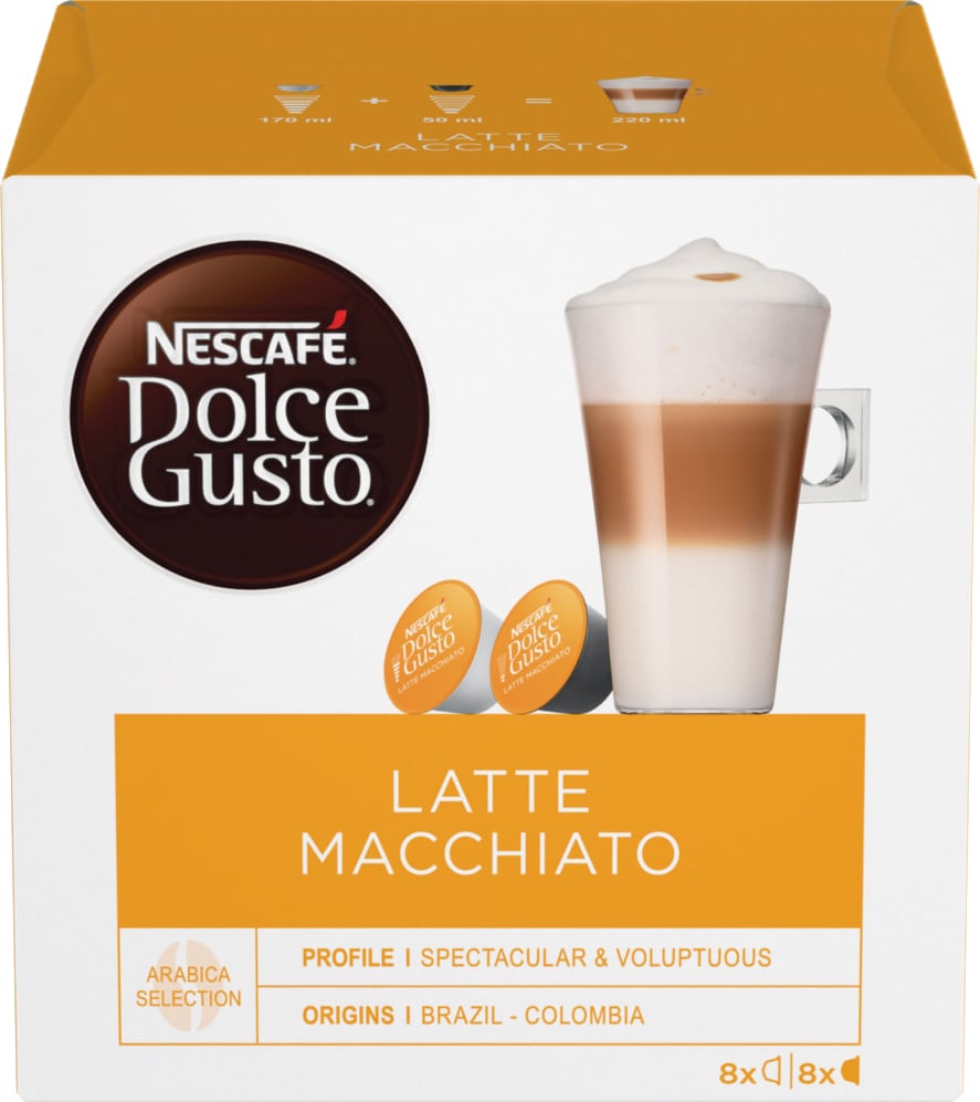 Nescafé Dolce Gusto kapsler - Latte Macchiato - Kaffetilbehør - Elkjøp